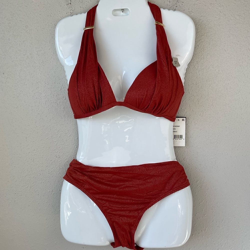 NWT Kenneth Cole Reaction Matching Bikini and Bottoms Multiple Sizes
